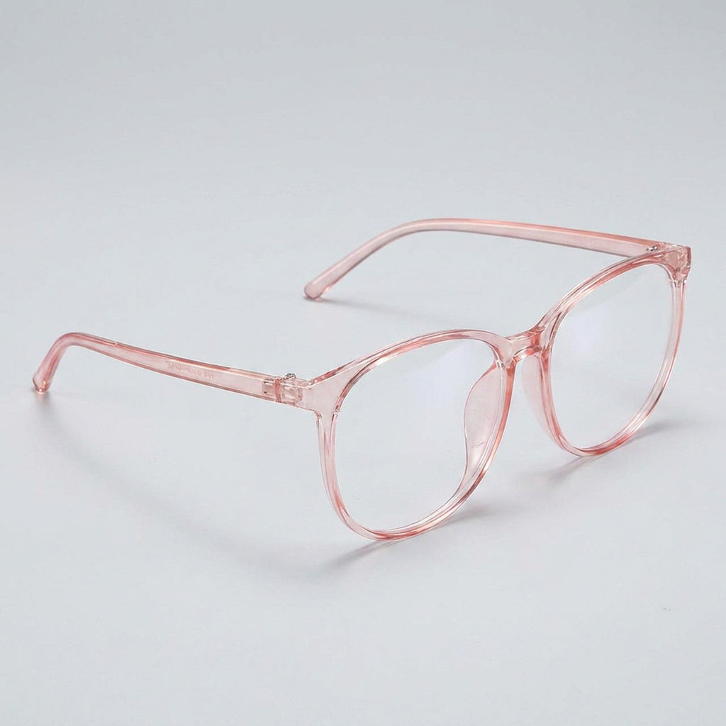Transparent Anti Blue Light Computer Glasses Round for Women