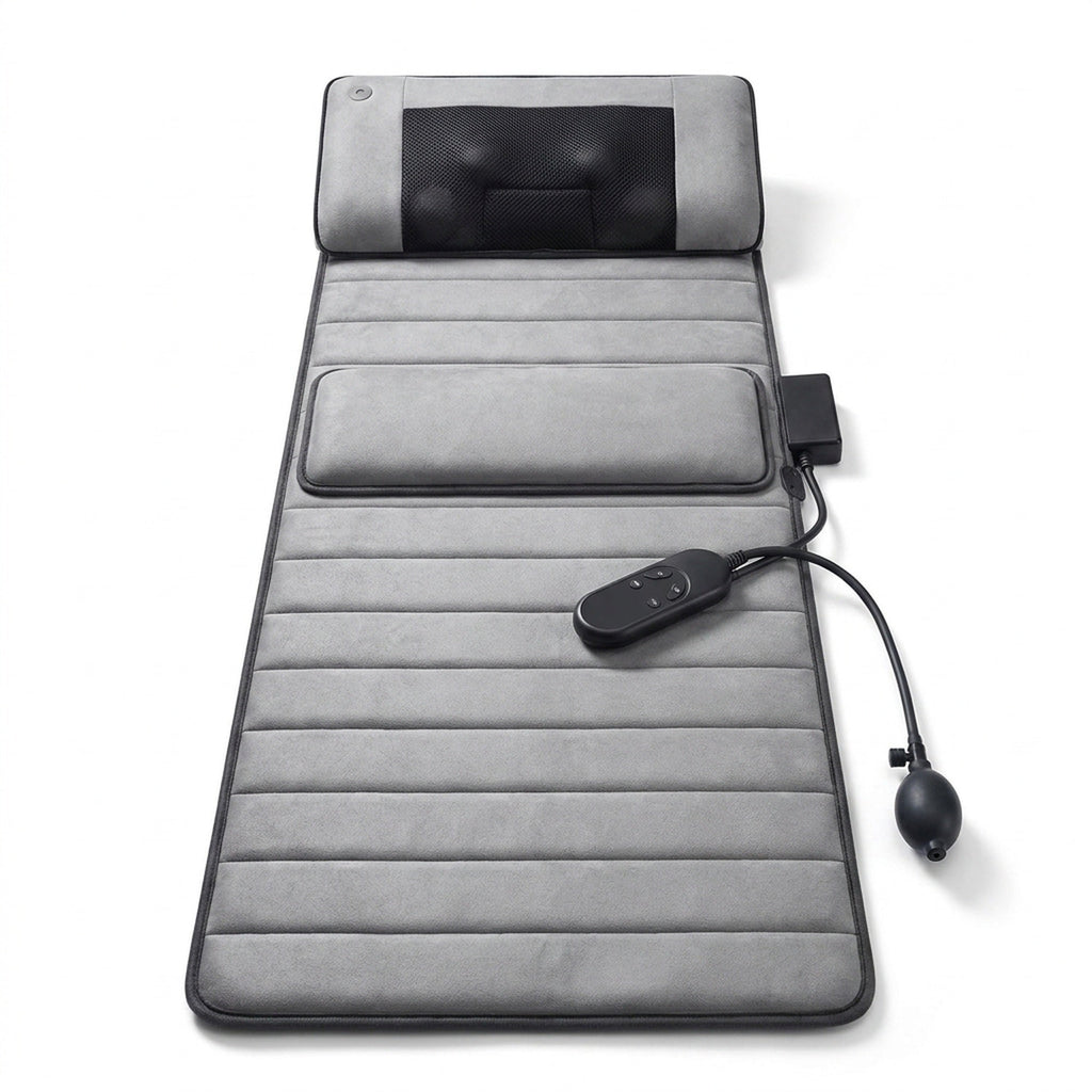 Full Body Shiatsu Massage Mat -  Adjustable Heating Pad for Sitting Sleeping Lying Electric Mattress Pad