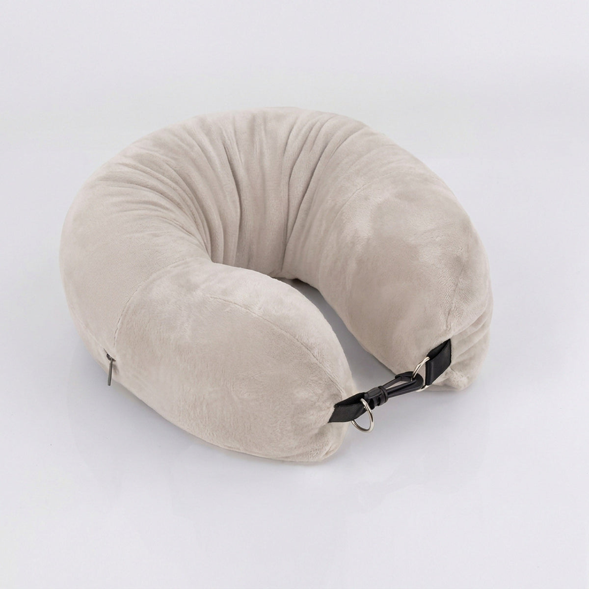 Stuffable Travel Neck Pillow – Velvet Airplane & Car Neck Pillow You Fill With Your Clothes
