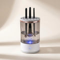 Electric Makeup Brush Cleaner Cup with Silicone Holder Lid and Cleaning Mat, USB Powered