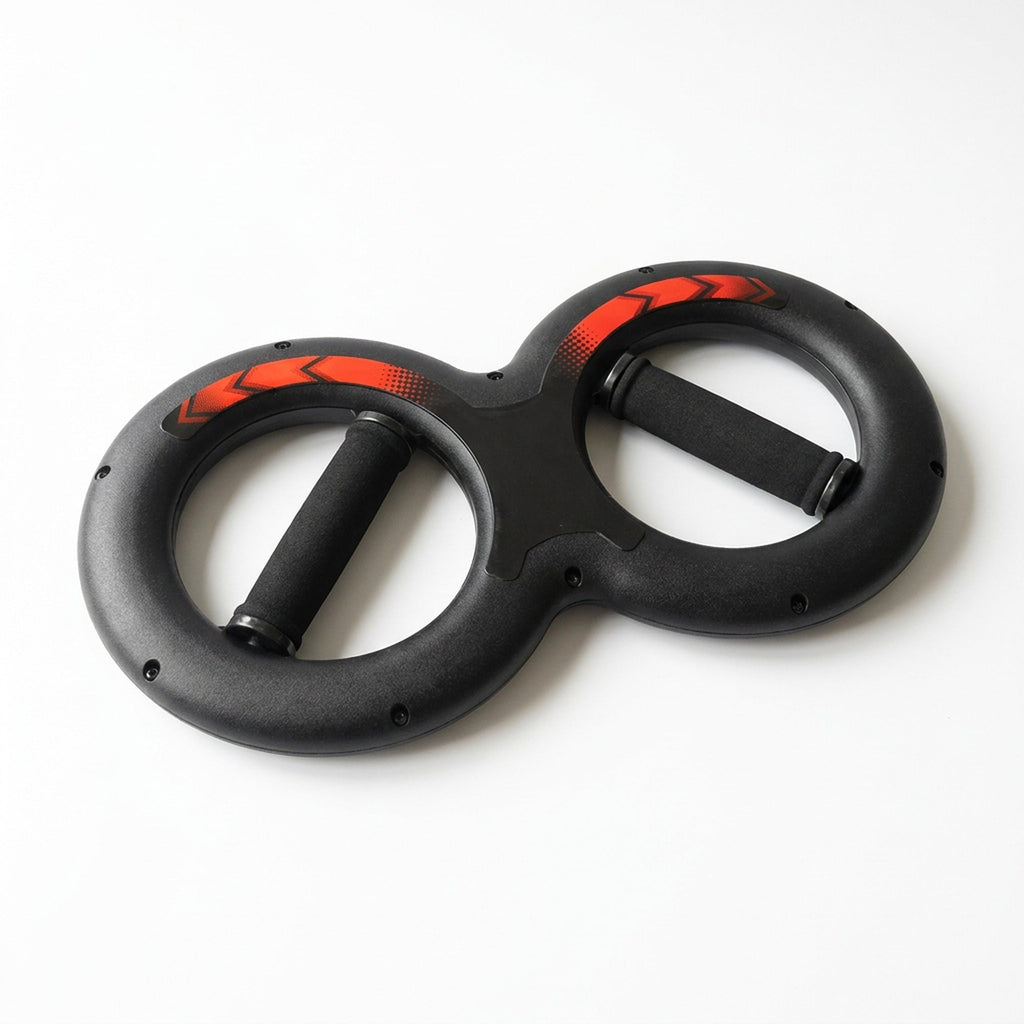 Figure-Eight Forearm and Wrist Twist Trainer - Two-Handed Grip Strength Exerciser with Five Fixed Resistance Grades