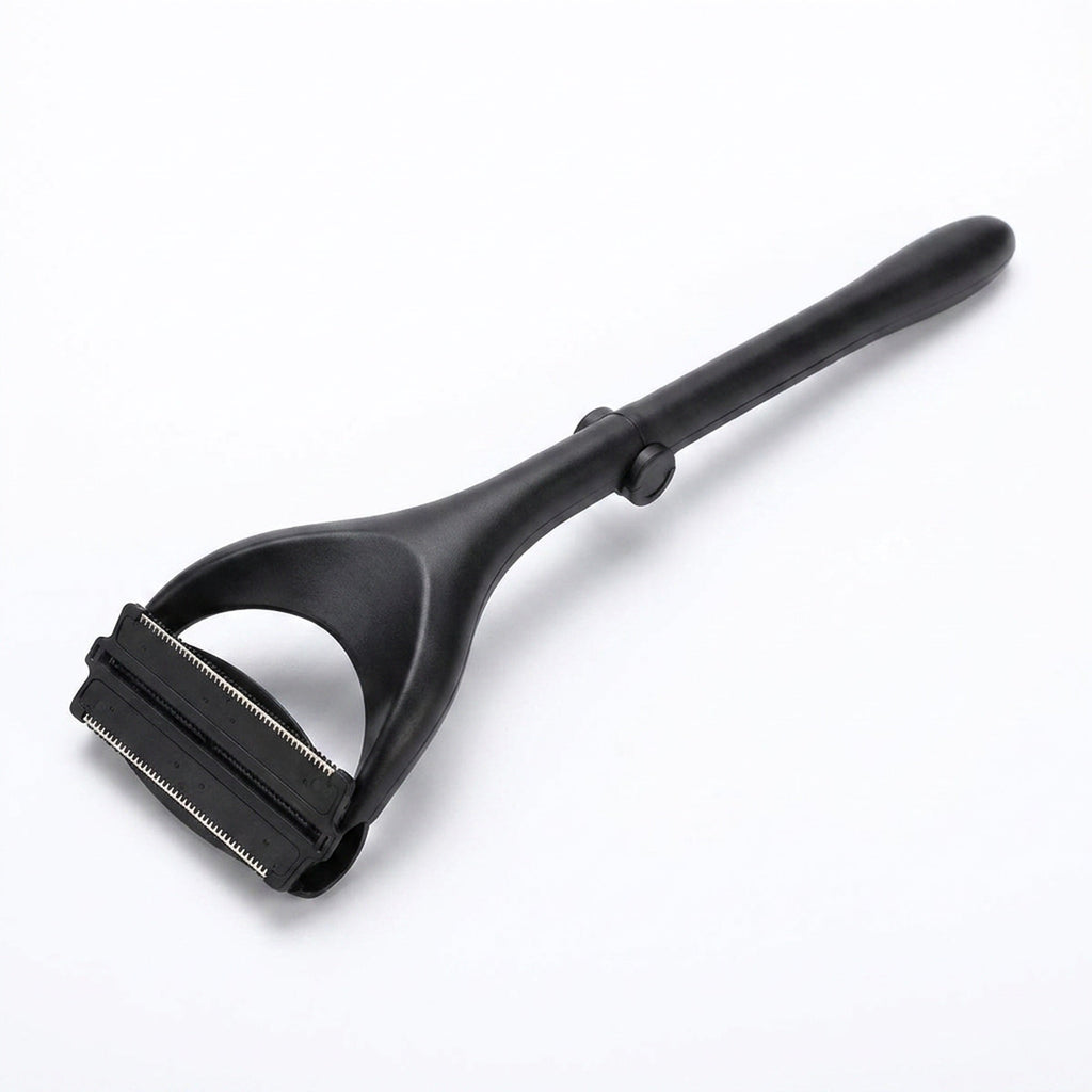 Men’s Painless Back Shaver with Foldable Handle – Portable Hair Remover for Back, Face, and Body Grooming with Comfortable Epilation and Easy Reach