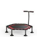 Foldable 50-Inch Hexagon Trampoline – Indoor Fitness Fun for Kids and Adults, Space-Saving Exercise Equipment for Cardio at Home