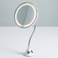 Flexible Gooseneck Makeup Mirror – 10X Magnifying Lighted Vanity Mirror with Suction Cup