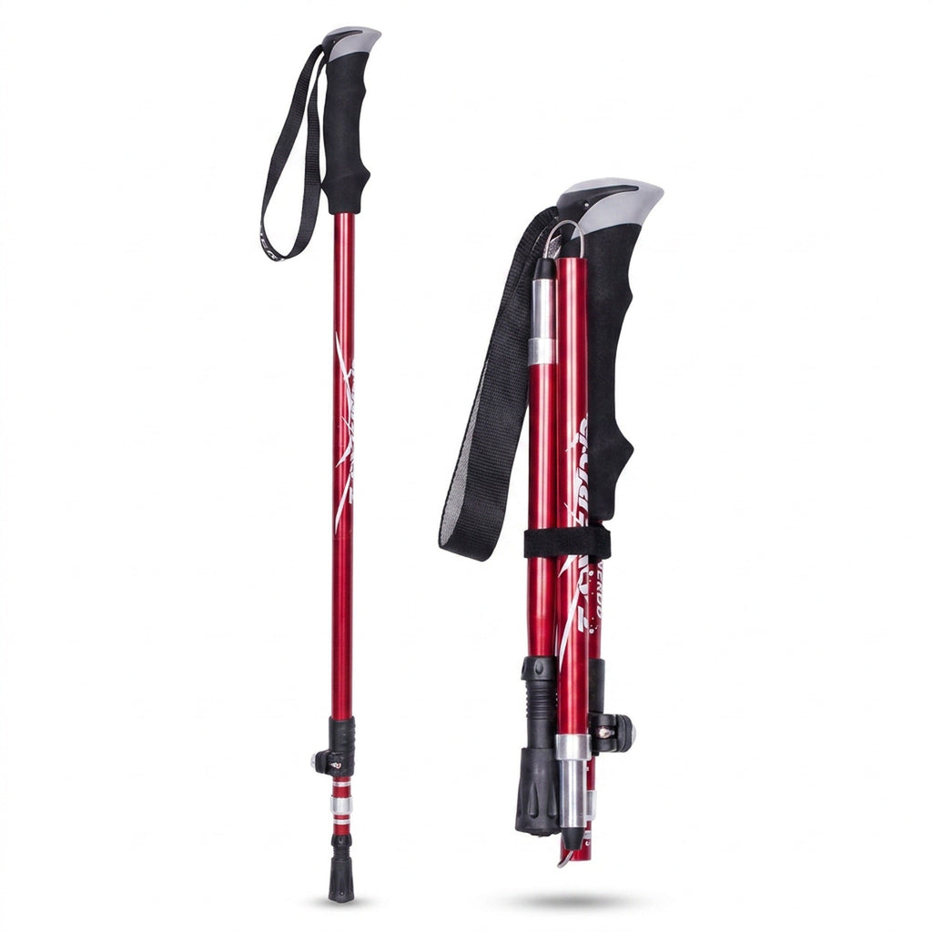 Adjustable Trekking Poles - Foldable Telescopic Pole
