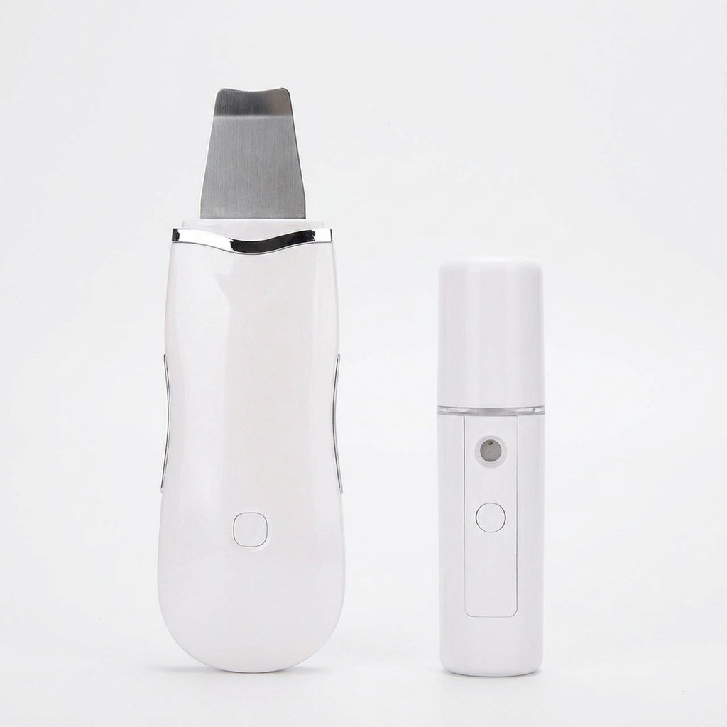 Ultrasonic Skin Scrubber & Face Spatula with Nano Mist Sprayer