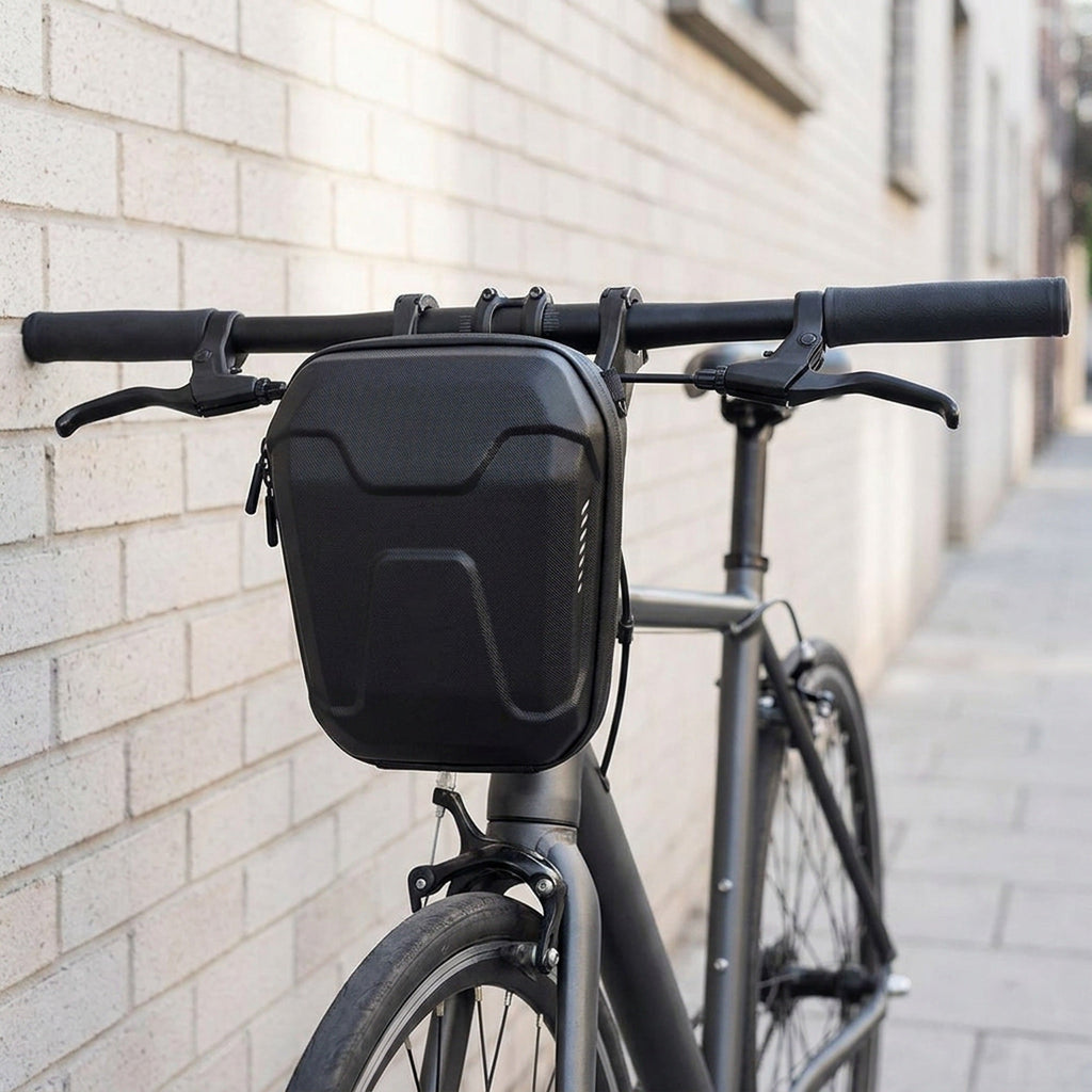 Waterproof Bike Handlebar Bag – EVA Hard Shell Cycling Front Bag with Large Storage for Outdoor Riding Essentials