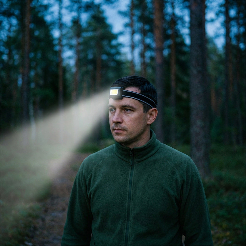 LED Portable Magnetic Headlamp – 6W Rechargeable Light for Outdoor Adventures, Perfect for Camping, Fishing, and Exploration
