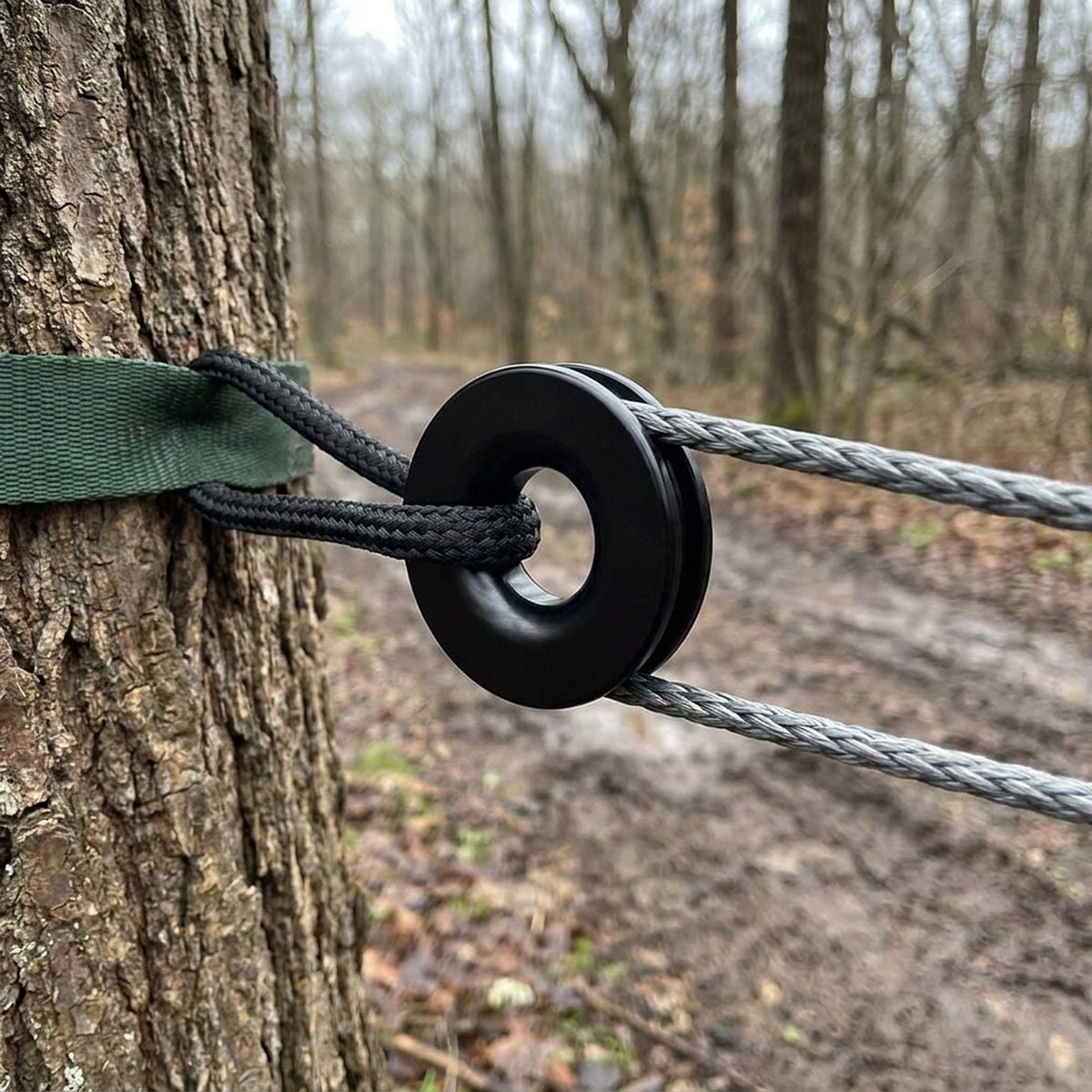 Winch Snatch Block for Synthetic Rope Recovery Ring - Ring for Soft Shackle and Synthetic Rope