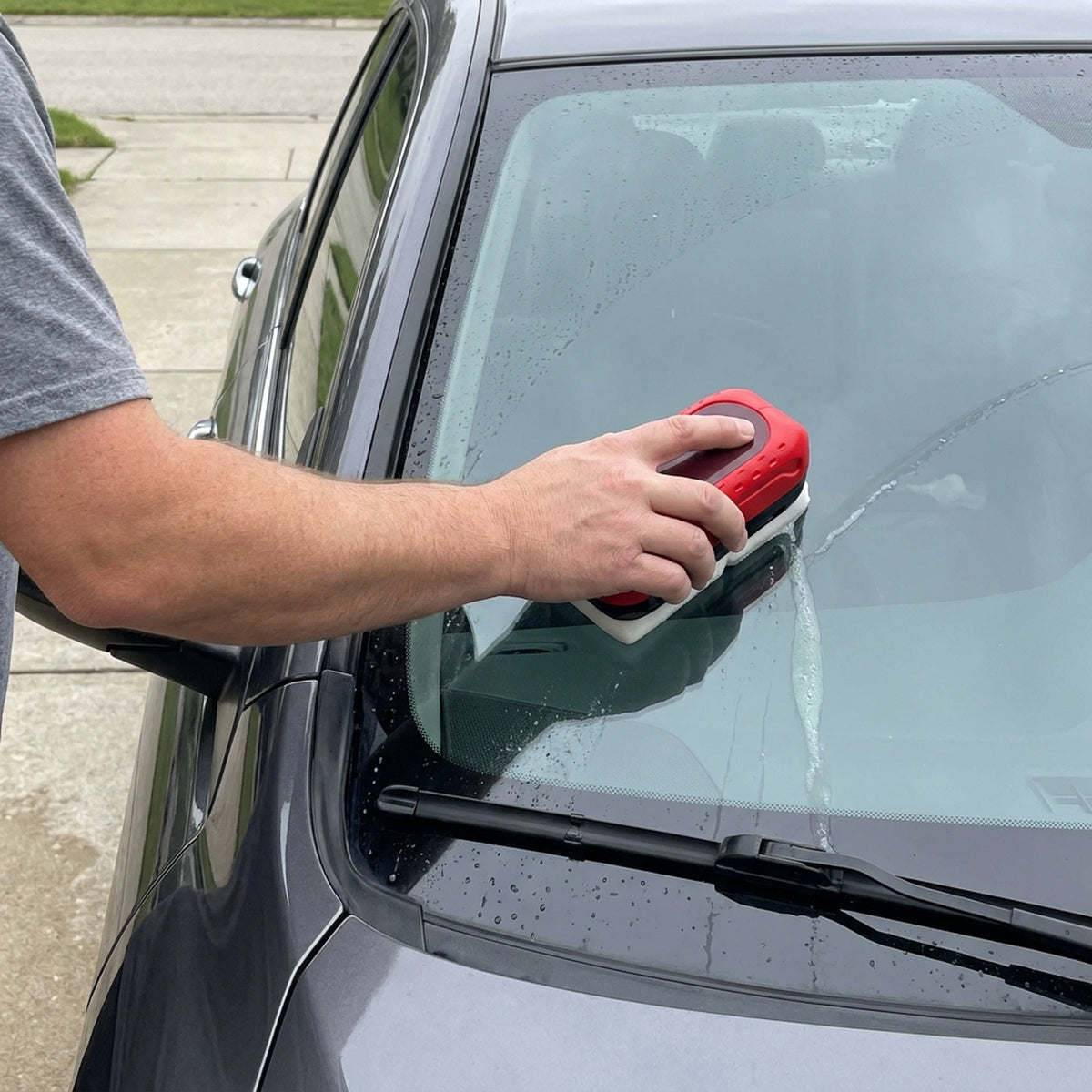 Glossy Powerful Automotive Windshield Cleaner - Car Window Cleaner Prevents Rain And Fog | Glass Cleaning Brush