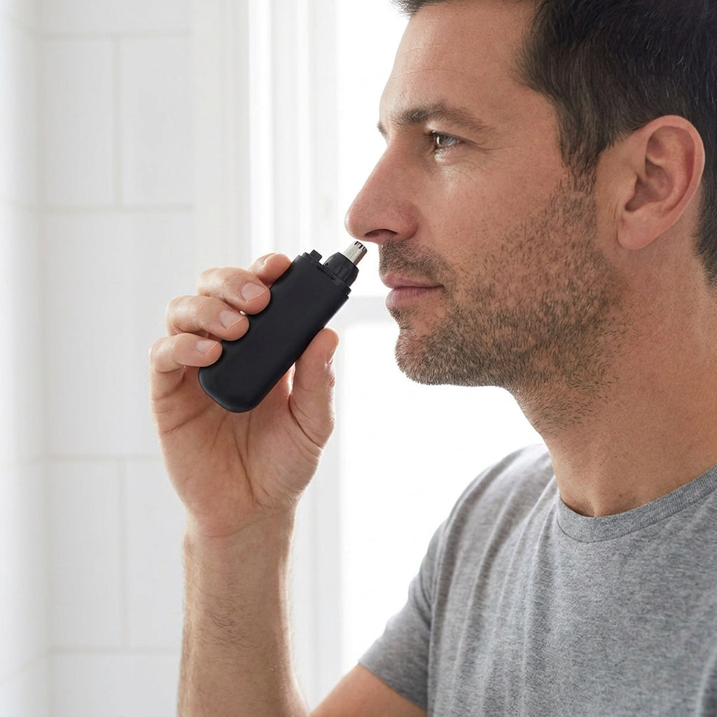 Portable & Rechargeable Nose Hair Trimmer - Precision Grooming On-the-Go