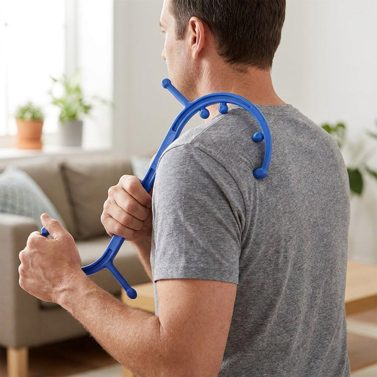 Trigger Point Massage Cane – Deep Tissue Self Massage Hook for Back, Neck, Shoulders and Muscle Pain Relief