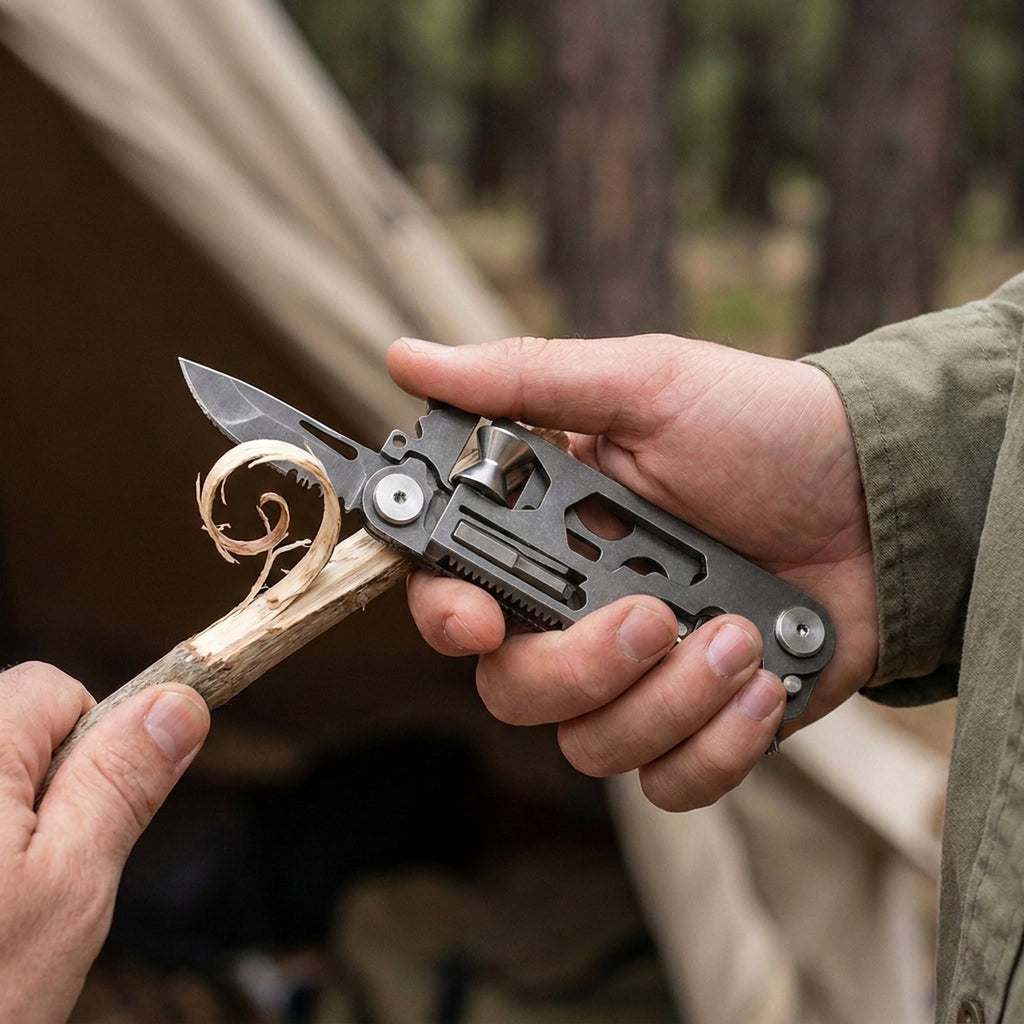 Mini Outdoor Survival Knife – 30-in-1 Stainless Steel Camping & Survival Multi-Tool