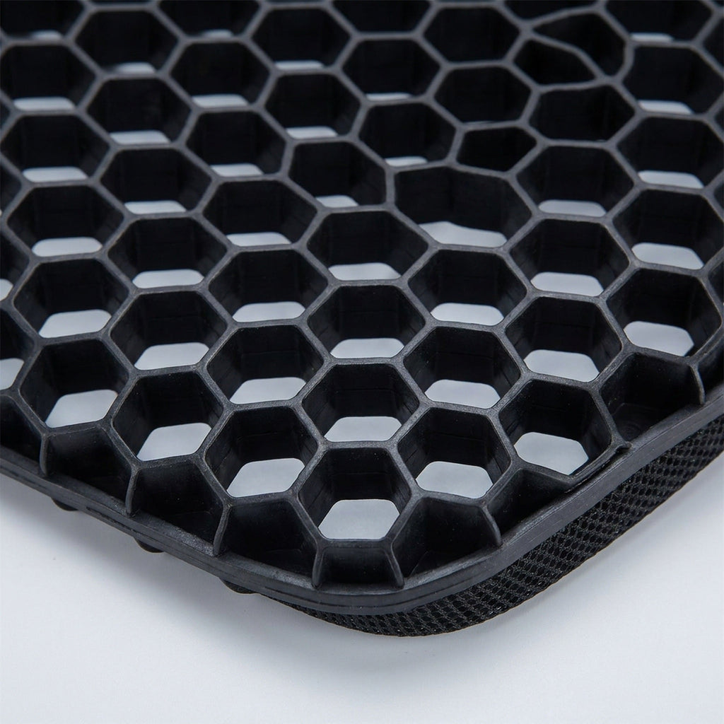 Motorcycle Seat Cushion — 3D TPE Honeycomb Pad with Two Adjustable Straps