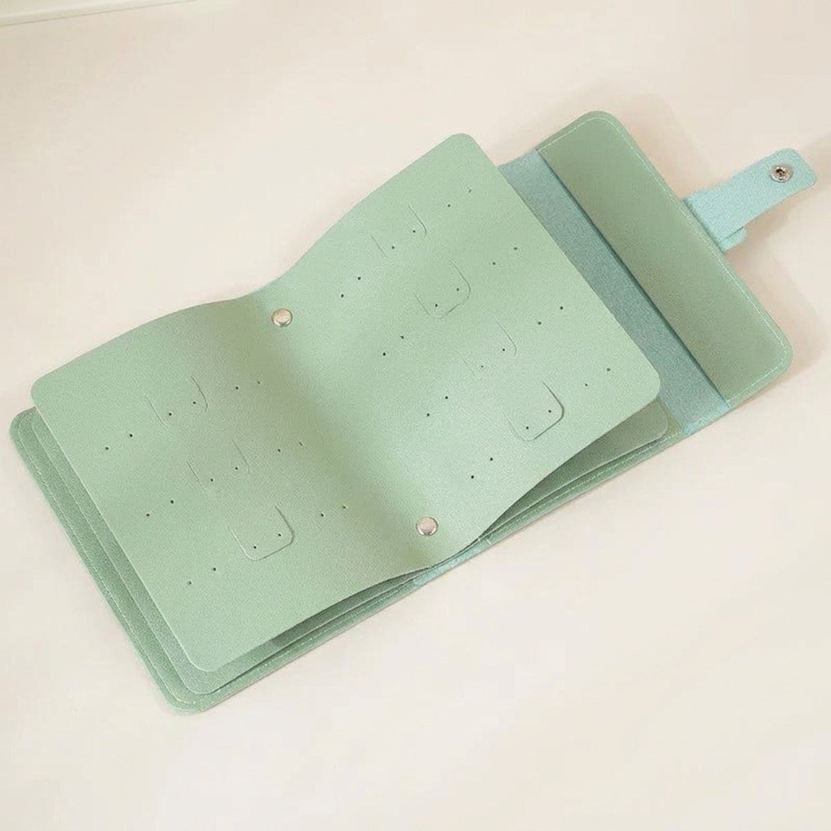 PU Leather Earrings Organizer Album – Ear Studs Holder, Storage Bag, Travel Jewelry Case