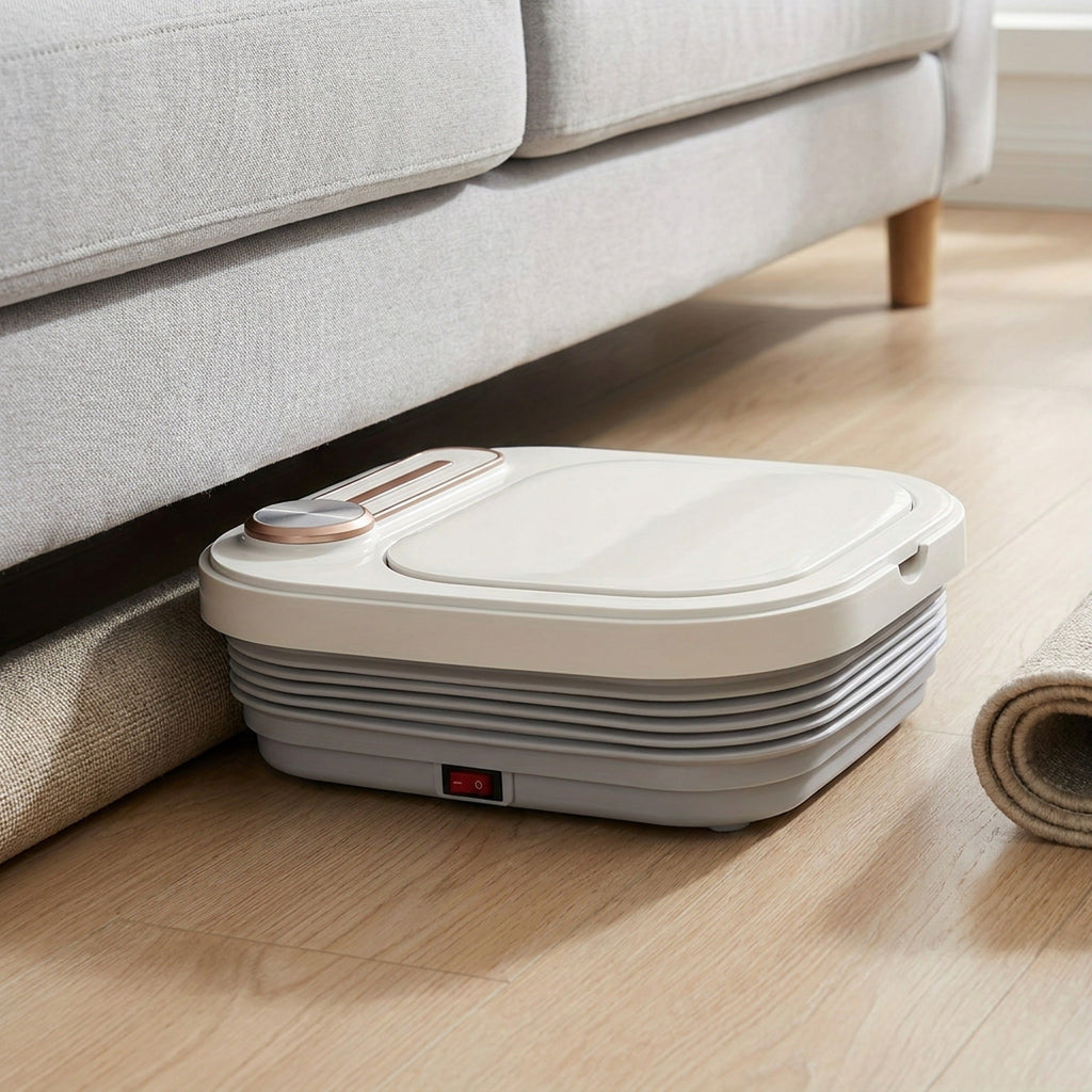 Collapsible Foot Spa with Heat, Bubbles & Massage — Folds Flat to Store, for Deep Relaxation and Soothing At-Home Soaks