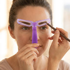 Eyebrow Stencil Kit – 8 Shapes with Handle & Head Strap