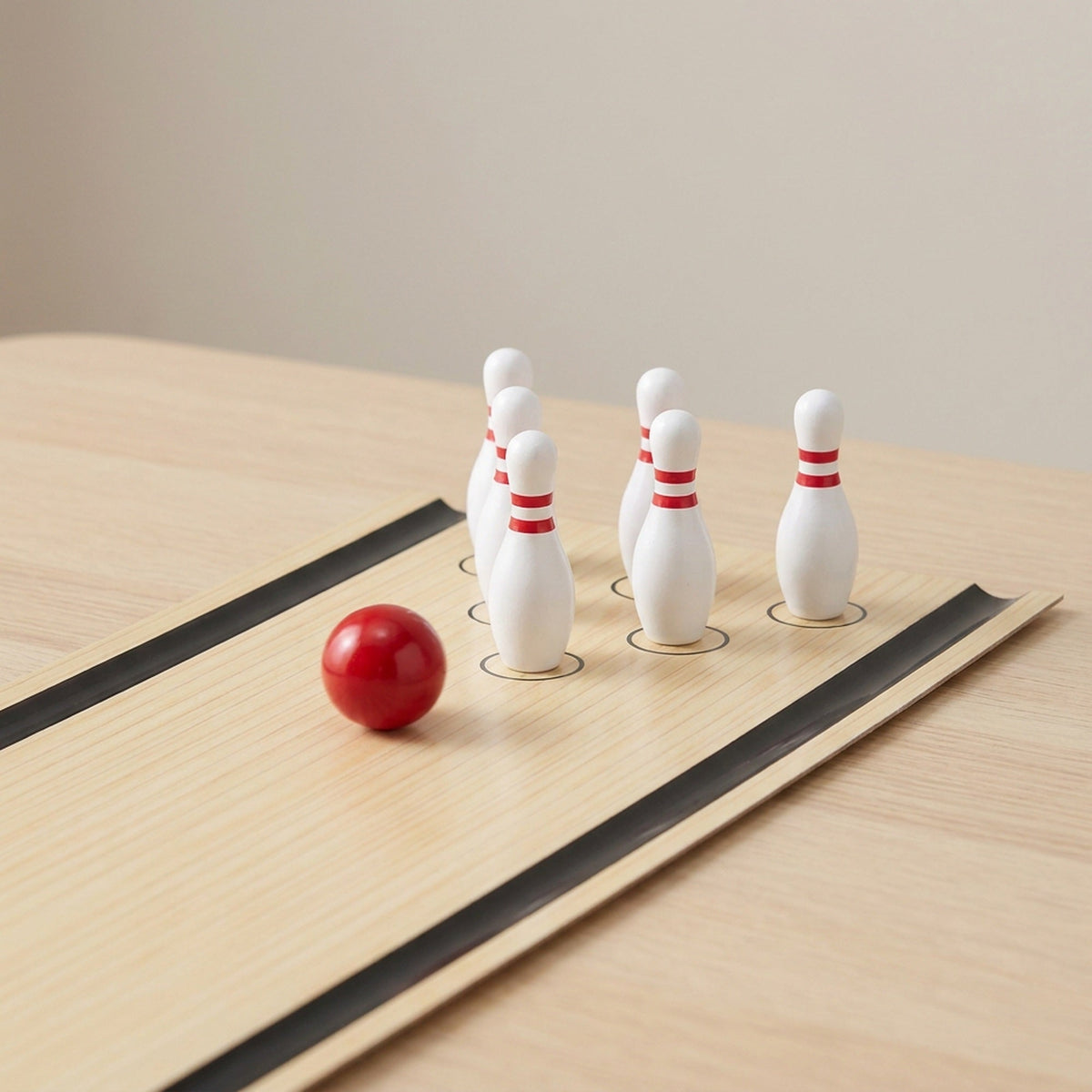 Portable Mini Bowling Game - Indoor Use, Office Fun, Family Interaction, Travel, and Sports - Compact Tabletop Bowling Set