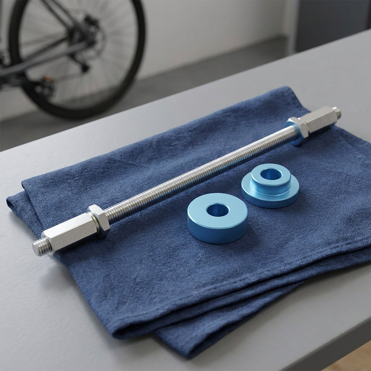 Bicycle Bearing Press Drifts & Threaded Press Rod – Hub and Frame Bearing Installer