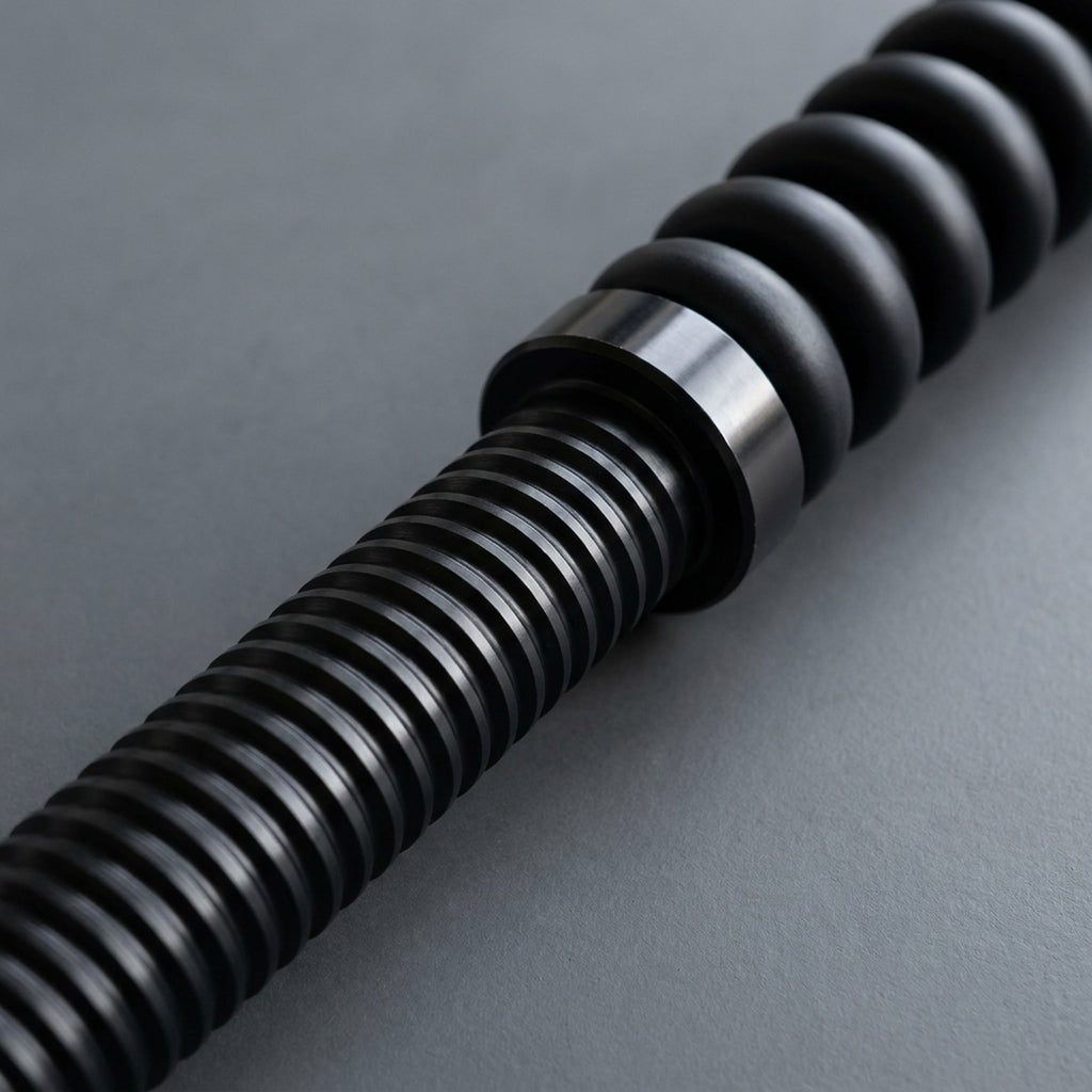 Cordless Battle Rope Bar — Coil-Spring Training Stick for Battle Rope Waves, No Rope and No Anchor, Single or Pair