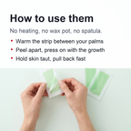 Face Wax Strips – 20 Ready-to-Use Hair Removal Strips for Upper Lip, Chin & Brows in Aloe Vera, Rose or Lemon