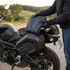 Universal Frameless Motorcycle Saddlebags – Expandable 36–58 L Throw-Over Pair