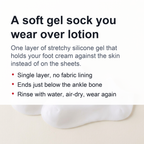 Women Foot Spa Pedicure Silicone Socks - Spa Gel Socks for Calluses, Foot Care After Pedicure, for Dry Cracked Feet