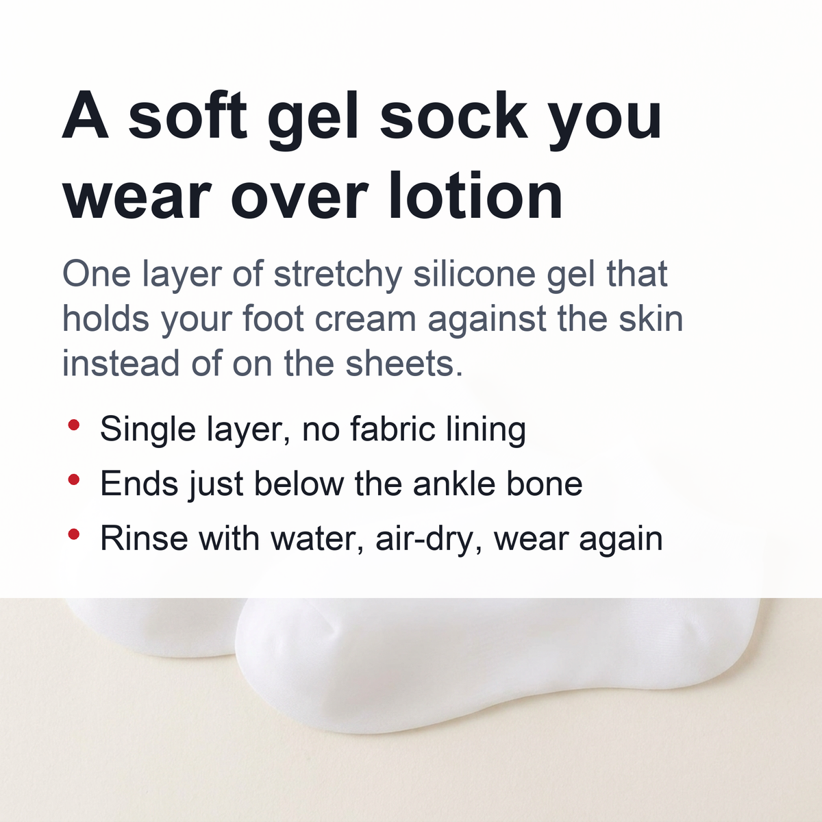 Women Foot Spa Pedicure Silicone Socks - Spa Gel Socks for Calluses, Foot Care After Pedicure, for Dry Cracked Feet