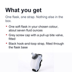 Wrist Water Bottle for Running – Hands-Free 7 oz Soft Silicone Flask with Strap