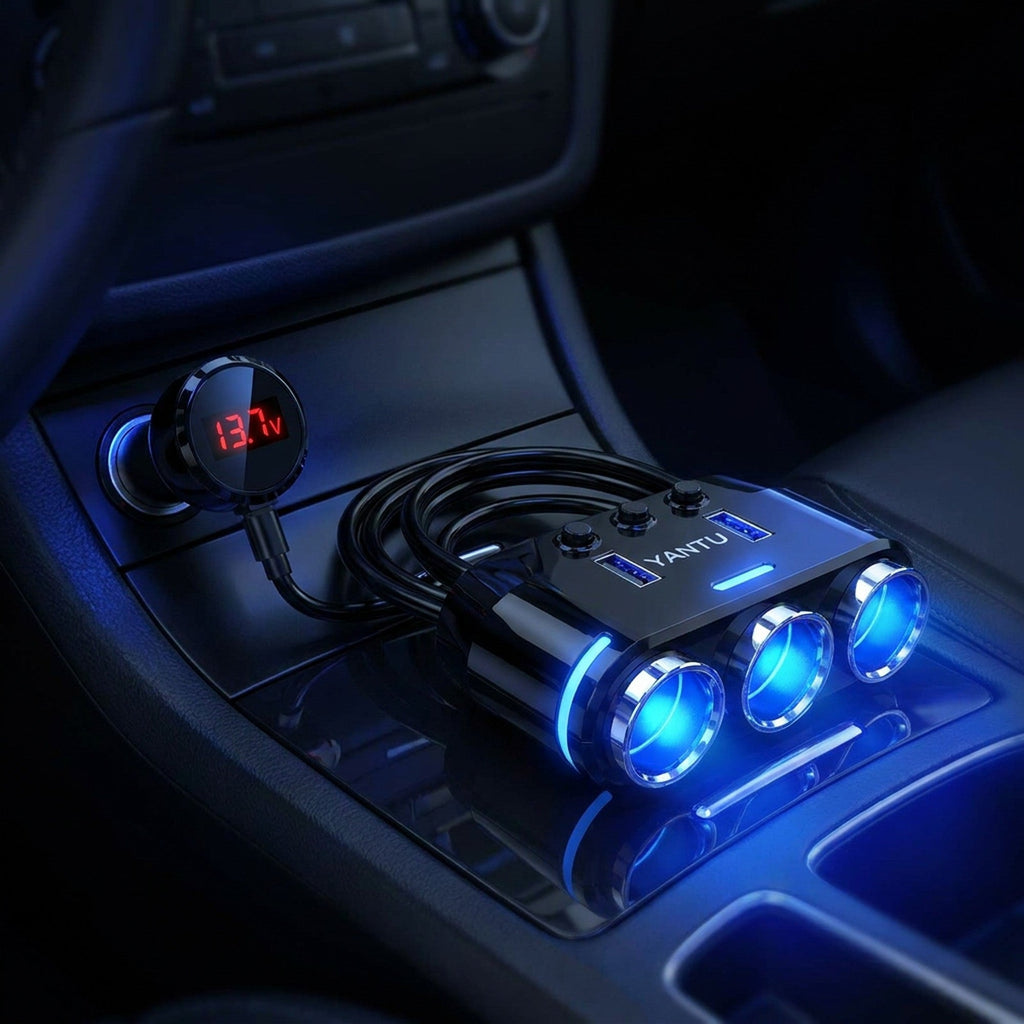 Car Splitter Cigarette Lighter Socket