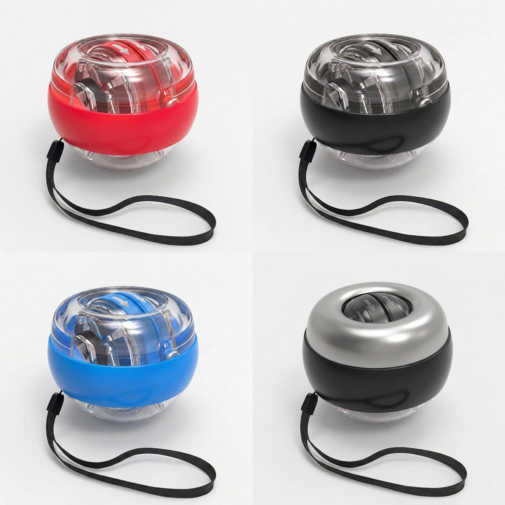 Gyro Ball Forearm Exerciser – Auto-Start Gyroscopic Wrist Ball with LED for Arms, Fingers and Wrists