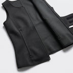 Men's Neoprene Sauna Vest – Zip-Front Heat Training Vest with Dual Adjustable Waist Straps