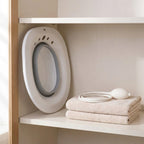 Foldable Sitz Bath for Postpartum and Everyday Use - Collapsible Over-Toilet Soaking Basin with Bulb Rinse Pump and Flat-Fold Storage