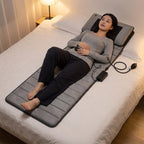 Full Body Shiatsu Massage Mat -  Adjustable Heating Pad for Sitting Sleeping Lying Electric Mattress Pad