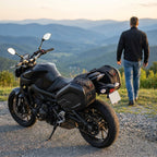 Universal Frameless Motorcycle Saddlebags – Expandable 36–58 L Throw-Over Pair