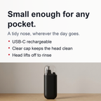 Portable & Rechargeable Nose Hair Trimmer - Precision Grooming On-the-Go