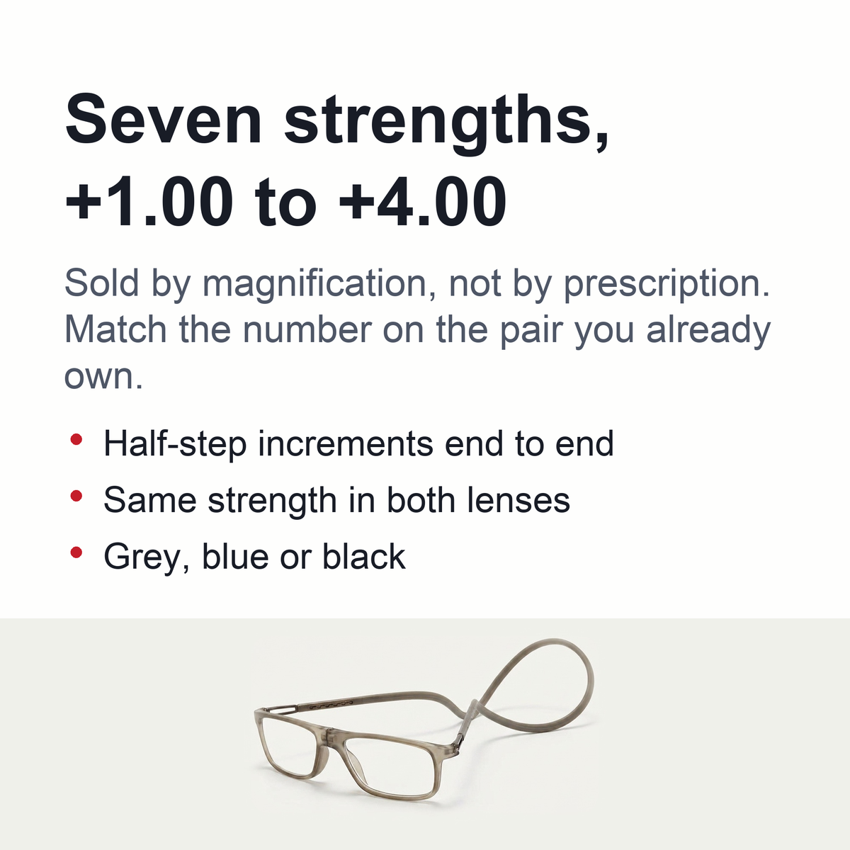 Magnet Hanging Neck Reading Glasses – Anti-Blue Light Ultra-Light Portable Square Presbyopic Spectacles for Men and Women Everyday Use