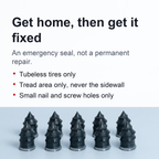 Screw-In Tire Plugs – Tire Repair Kit for Tubeless Car, Light Truck, Motorcycle and Scooter Tires (Tire Puncture Sealing Nail)
