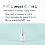 Nano Facial Mister - Rechargeable Mini Mist Sprayer