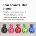 Electric Bike Horn - 4 Sound Modes Rechargeable Waterproof Electronic Bicycle Horn