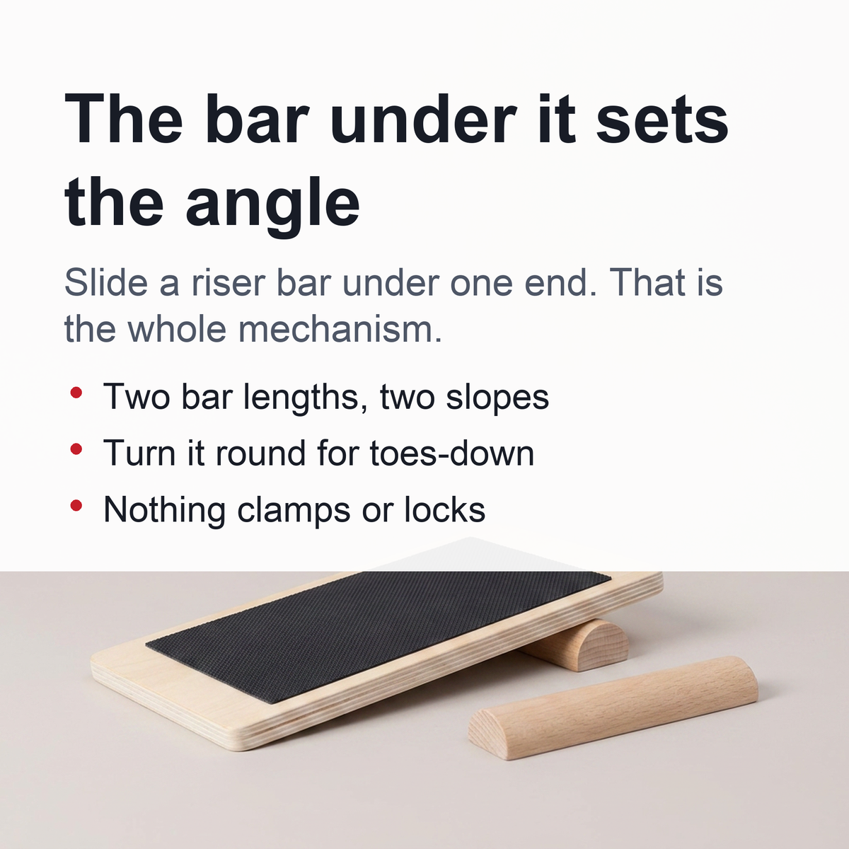 Anti Slip Wooden Balance Board - Ankle Stretcher for Ballet and Fitness Training, Home Gym Stability Exercise Equipment