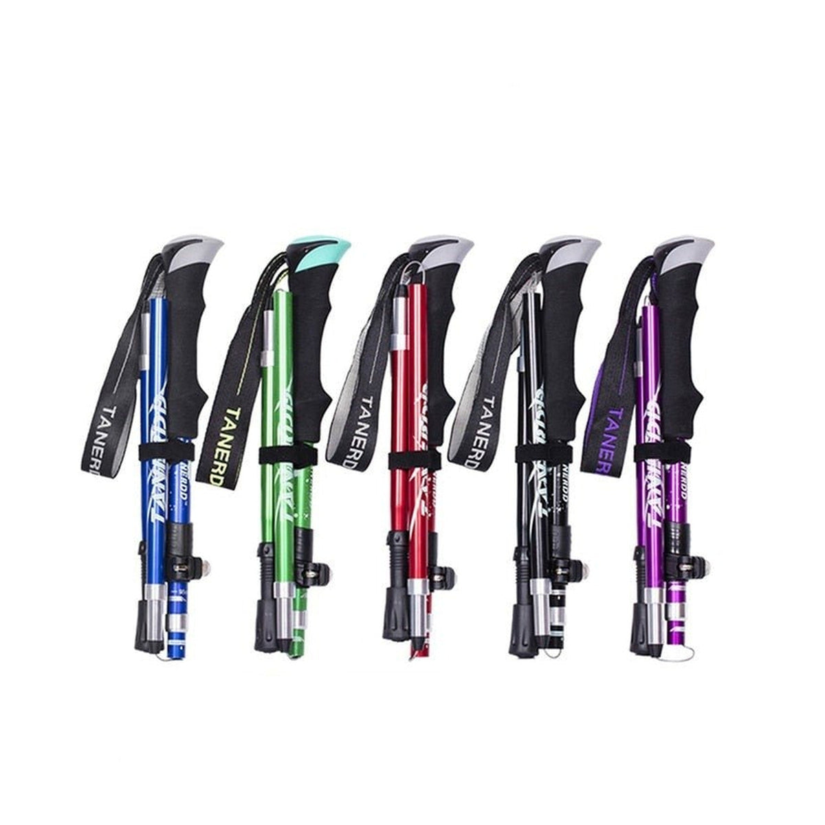 Adjustable Trekking Poles - Foldable Telescopic Pole