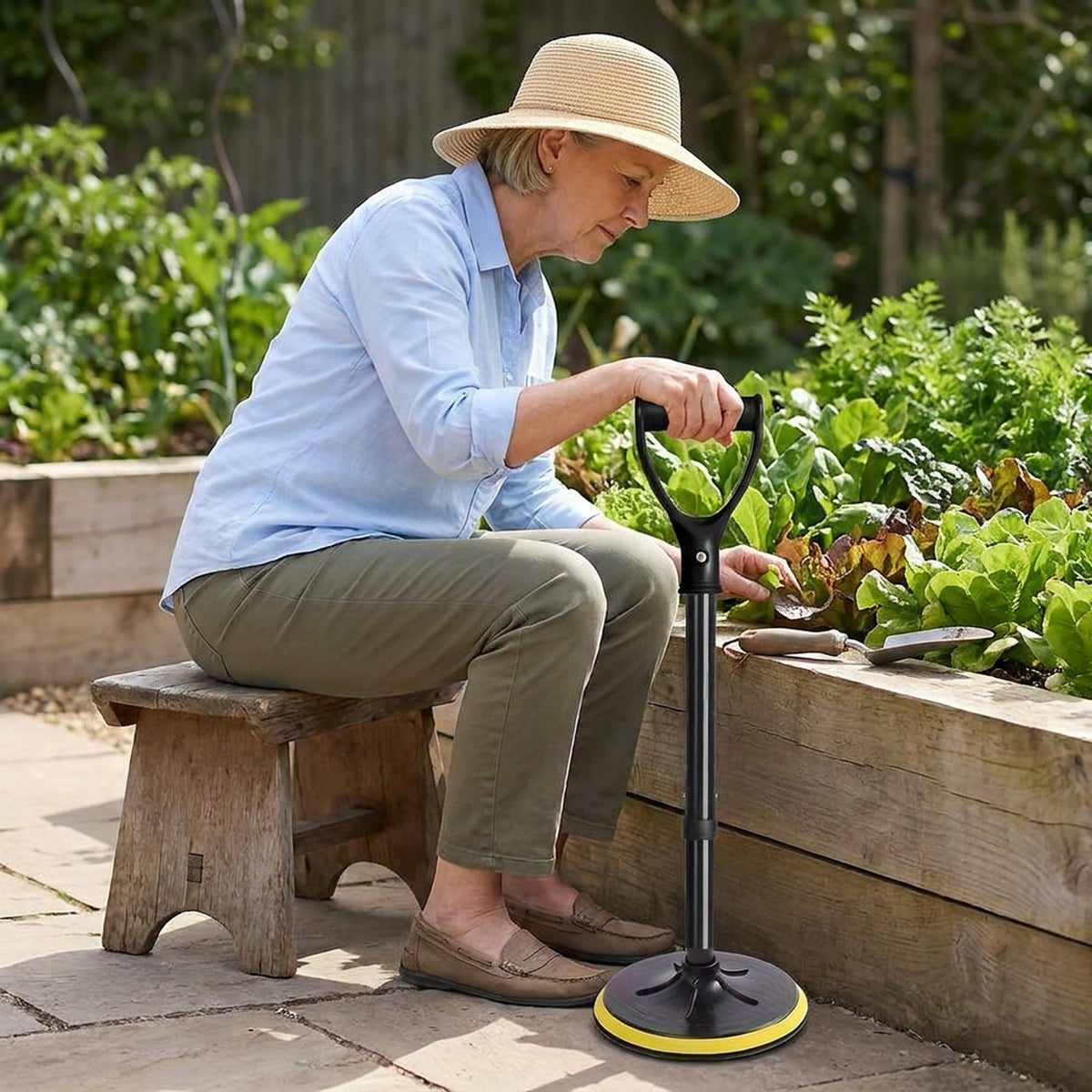 Stand Assist Device for Elderly – Lightweight Floor Support Tool for Easy Lifting, Daily Living Aid for Seniors and Mobility-Challenged Individuals