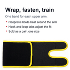 Arm Trimmers Sauna Sweat Bands - Arm Slimmer Trainer Anti Cellulite Weight Fat Reducer