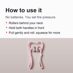 Pressure Point Neck Massager - 6 Wheel Handheld Manual Roller Massager