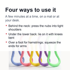 Magic Pilates Ring – Small Yoga Stretch Ring with Massage Nubs for Neck, Back & Calf
