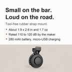Electric Bike Horn - 4 Sound Modes Rechargeable Waterproof Electronic Bicycle Horn