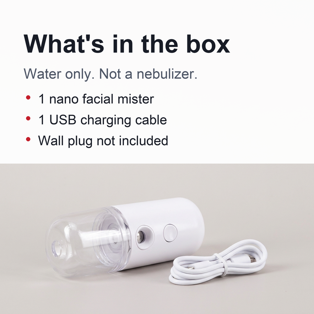 Nano Facial Mister - Rechargeable Mini Mist Sprayer