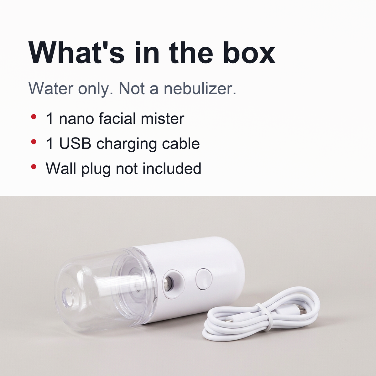 Nano Facial Mister - Rechargeable Mini Mist Sprayer