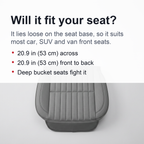 Dani Leather Charcoal Car Seat Cushion (Absorbing odor）